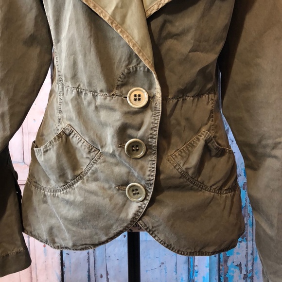 Transit Par-Such Jacket Blazer Olive Green - Picture 3 of 7